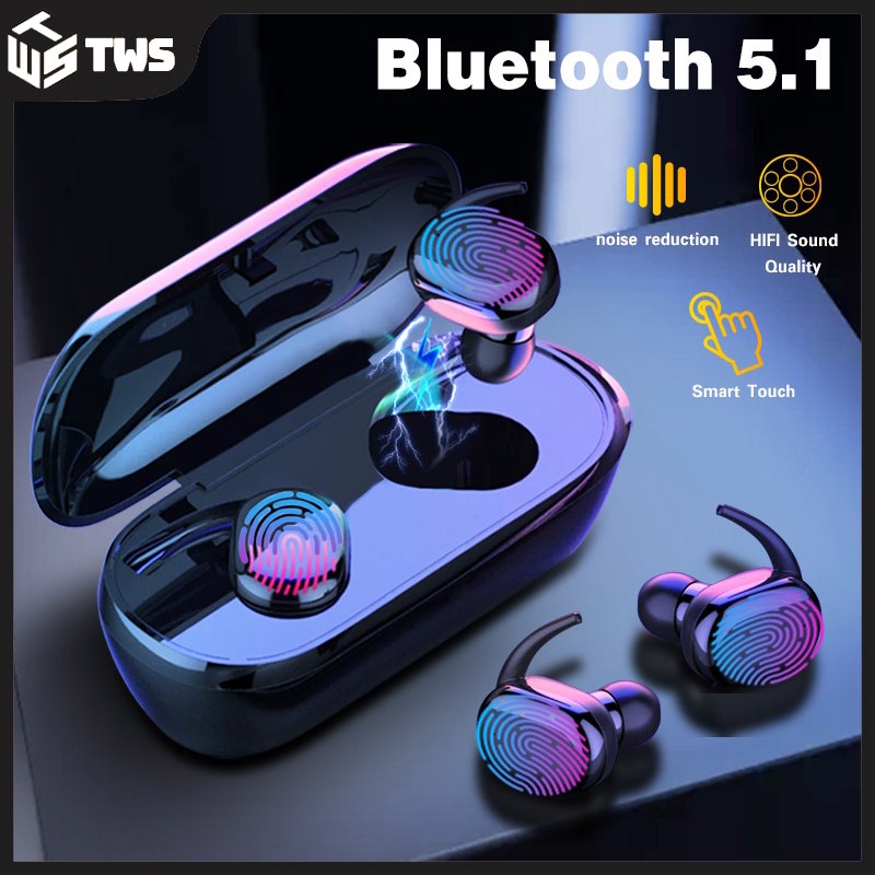 Y30 Wireless Earbuds Bluetooth 5.0 Earphone Noise Cancelling Headset 3D Stereo Sound Music In-ear