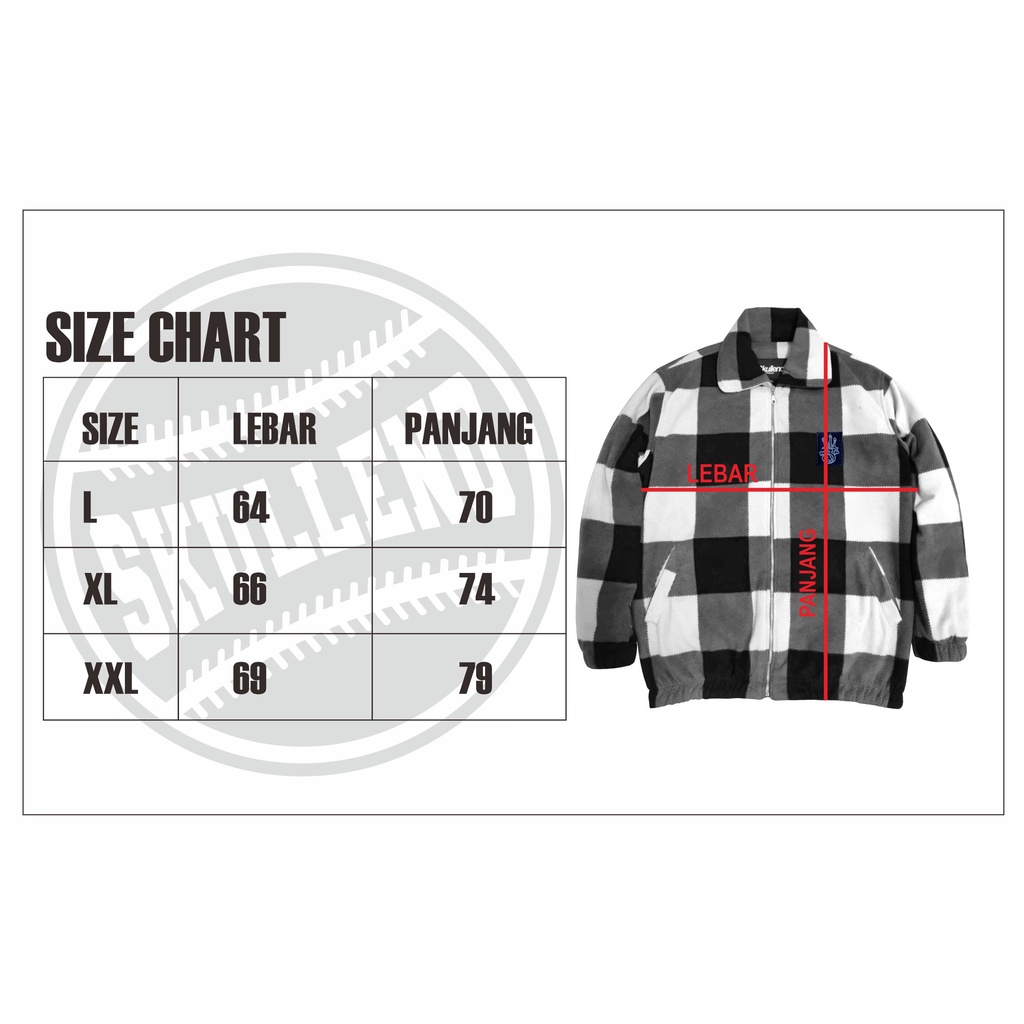 SKULLEND - Jaket Varsity Baseball Vintage Flanel Sherpa Pria Wanita