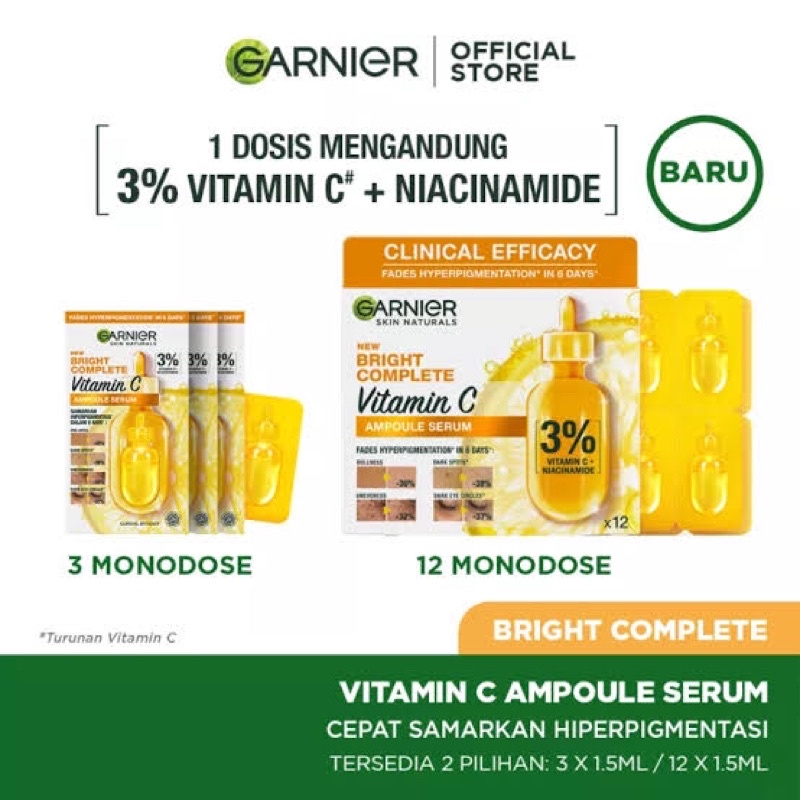 Garnier Bright Complete Vitamin C Ampoule Serum