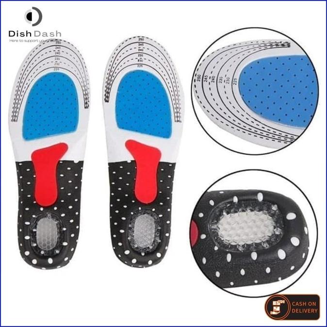 [BAYAR DI TEMPAT] 1 Pasang Insole Sepatu Gel Orthotic Shock Absorb Untuk Kaki Nyaman dan Anti BAU - Dengan Teknologi Shock Absorb Gel Orthotic Empuk dan Nyaman di Kaki