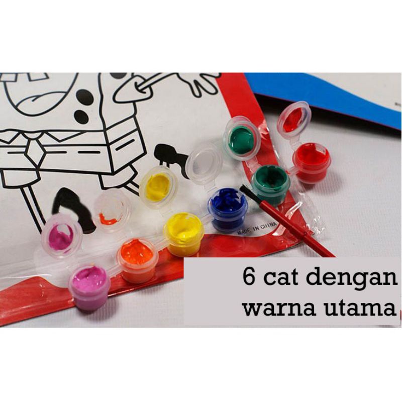 Mainan Mewarnai Anak / Mainan Edukasi Mewarnai Cat Air