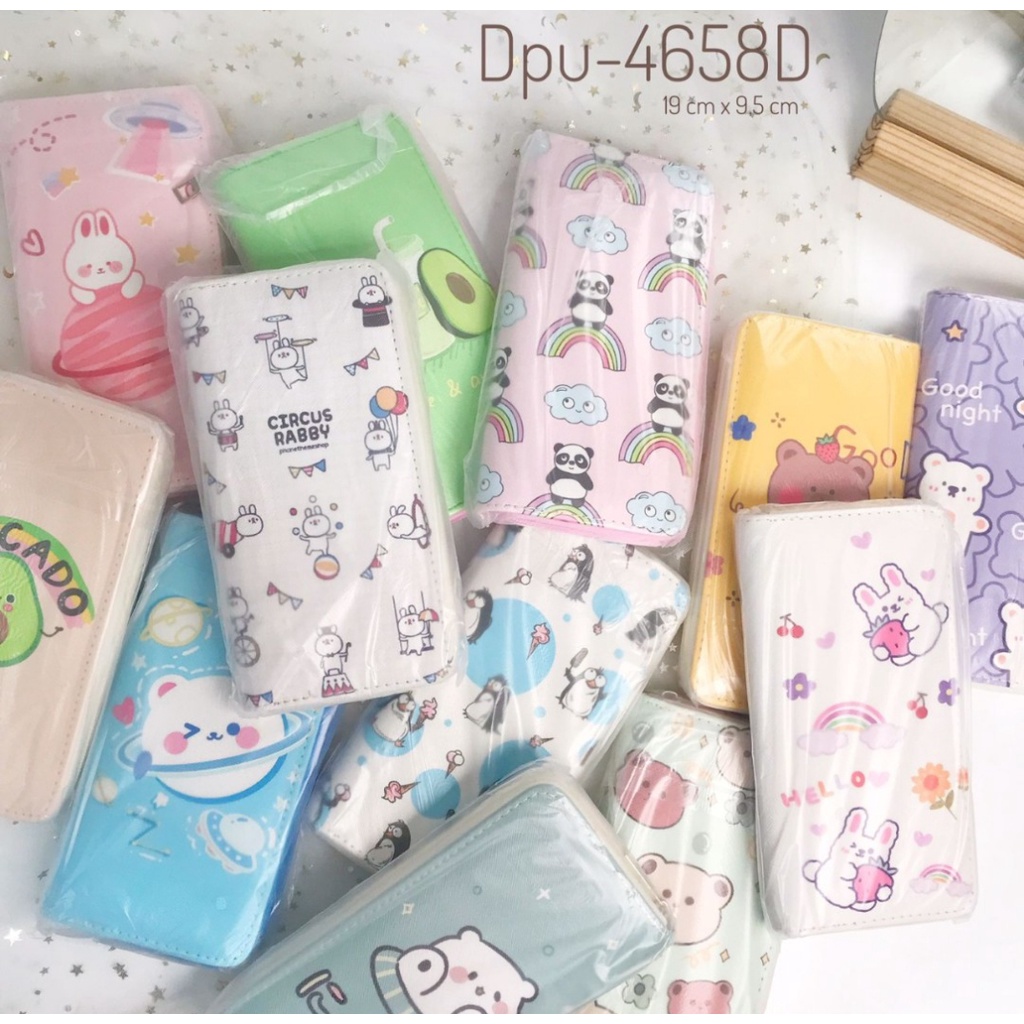 COD DOMPET WANITA PANJANG BERBAGAI MACAM MOTIF LUCU / DOMPET RESLETING KD240