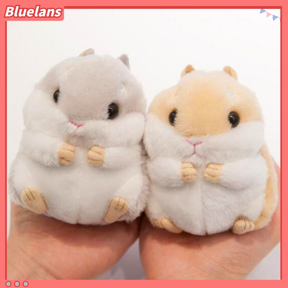 Gantungan Kunci Bentuk Hamster Bahan Plush Untuk Dekorasi Tas Tangan