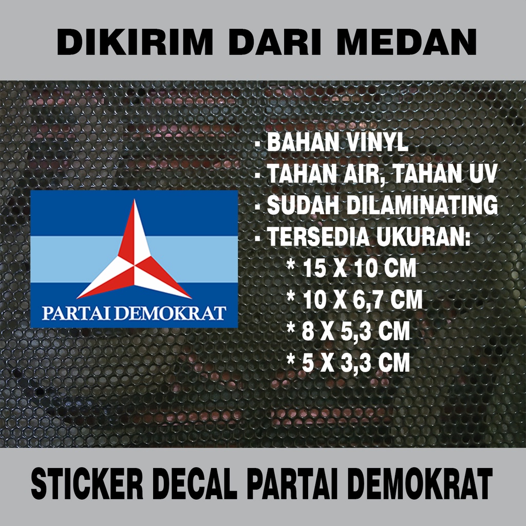 

Sticker Decal Vinyl Tahan Air Partai Demokrat