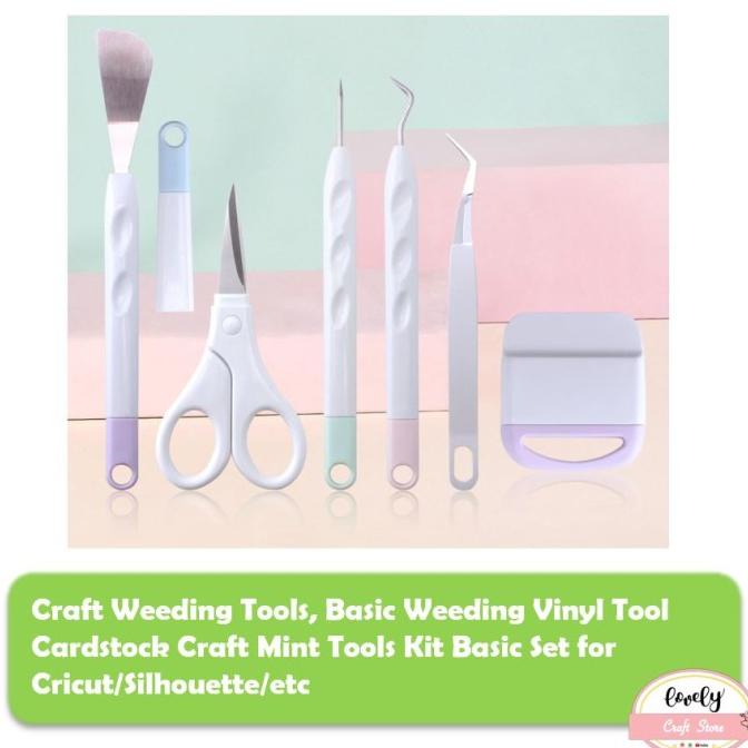 

Craft Basic Weeding Vinyl Tool Set Mint Series For Cricut, Silhoutte