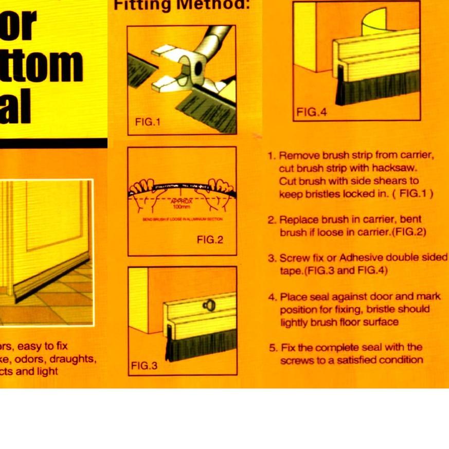 Door Seal Karet Penutup Celah Pintu Door Rubber Seal White