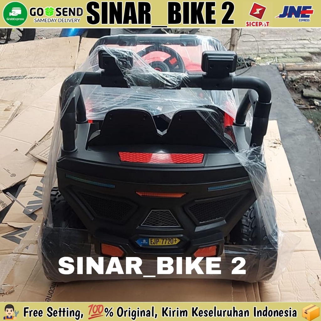 Mobil Mobilan Aki EXOTIC EJP 7720+ JEEP Ban Karet Mainan Anak