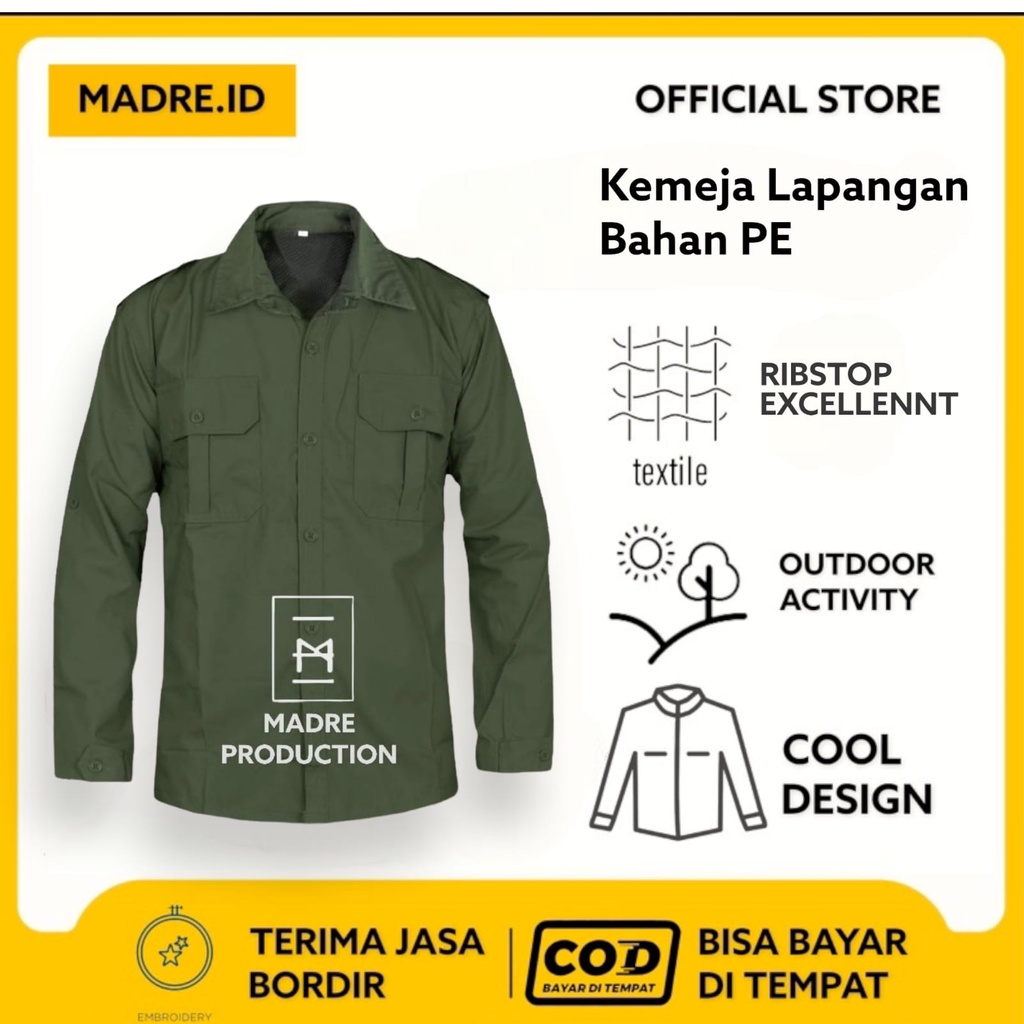 Excellent Series - Kemeja Lapangan Tactical Pdl Outdoor Lengan Panjang