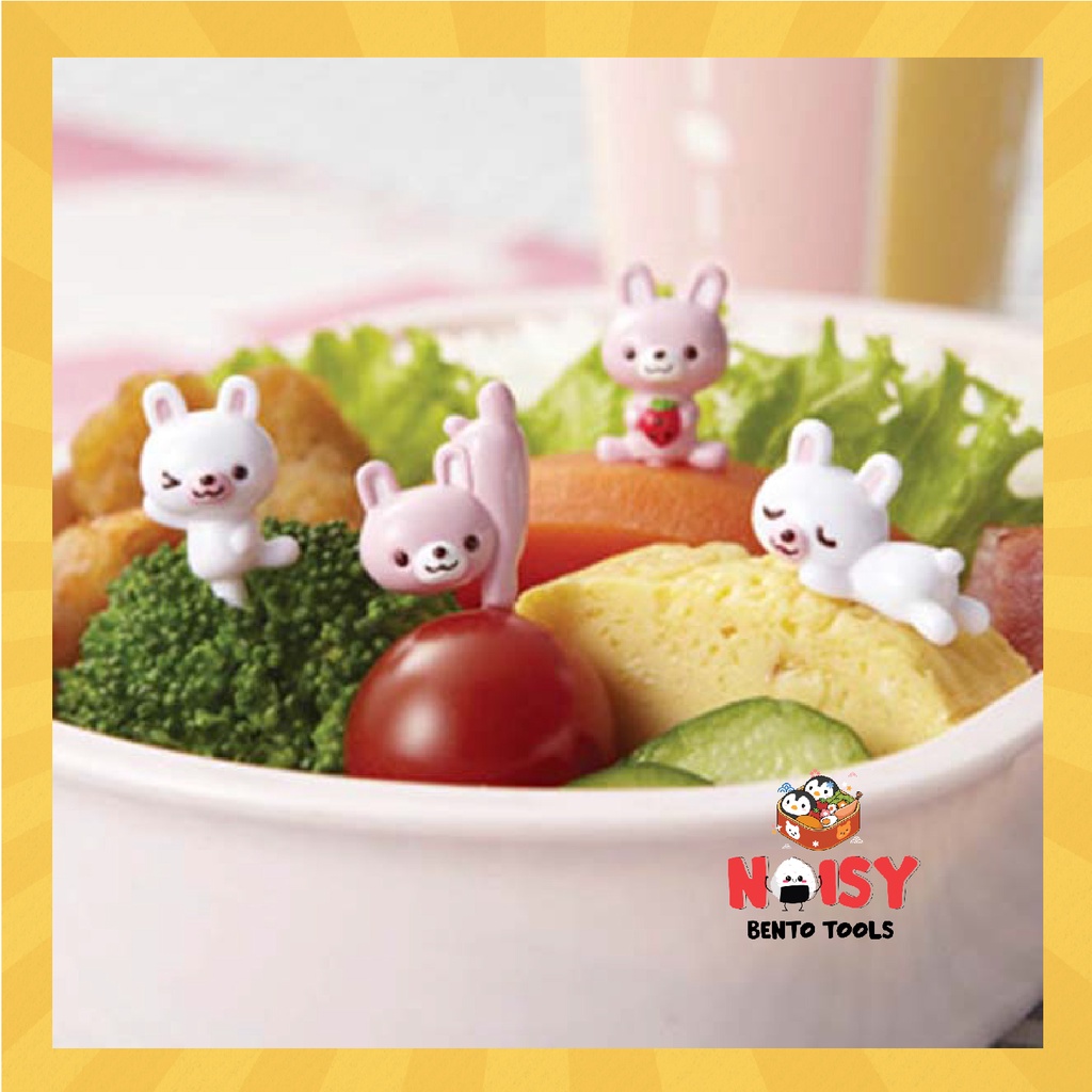 FOODPICK PANDA &amp; BUNNY | TUSUKAN BENTO PANDA KELINCI