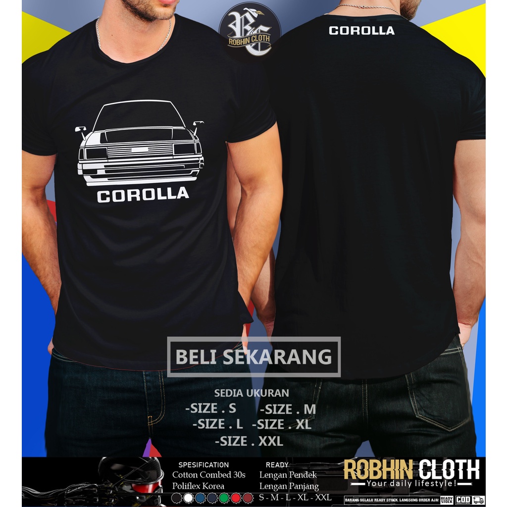 Kaos Mobil Toyota Corolla DX KE70 Baju Otomotif