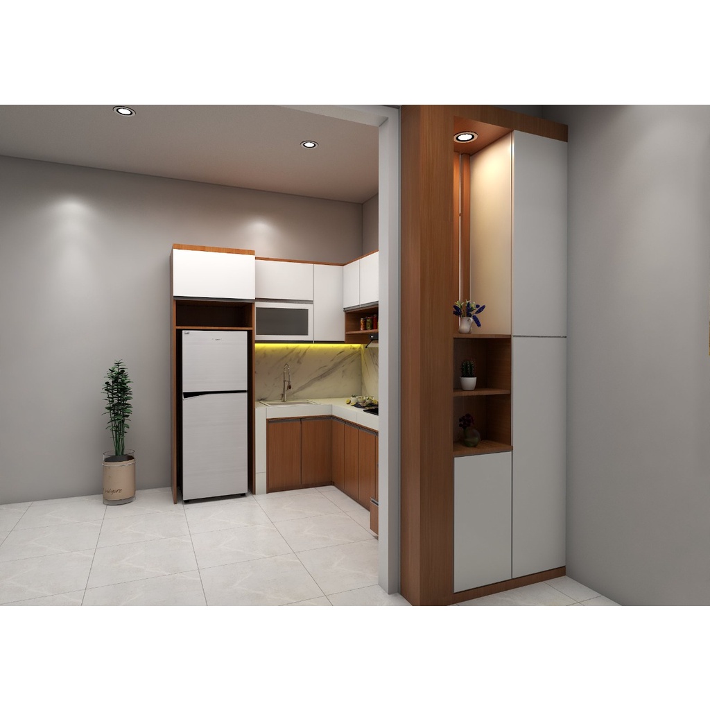 Rak Dapur HPL Lemari Dapur Kitchenset Kitchen Set Custome Custom HPL Jateng Semarang Salatiga Boyola