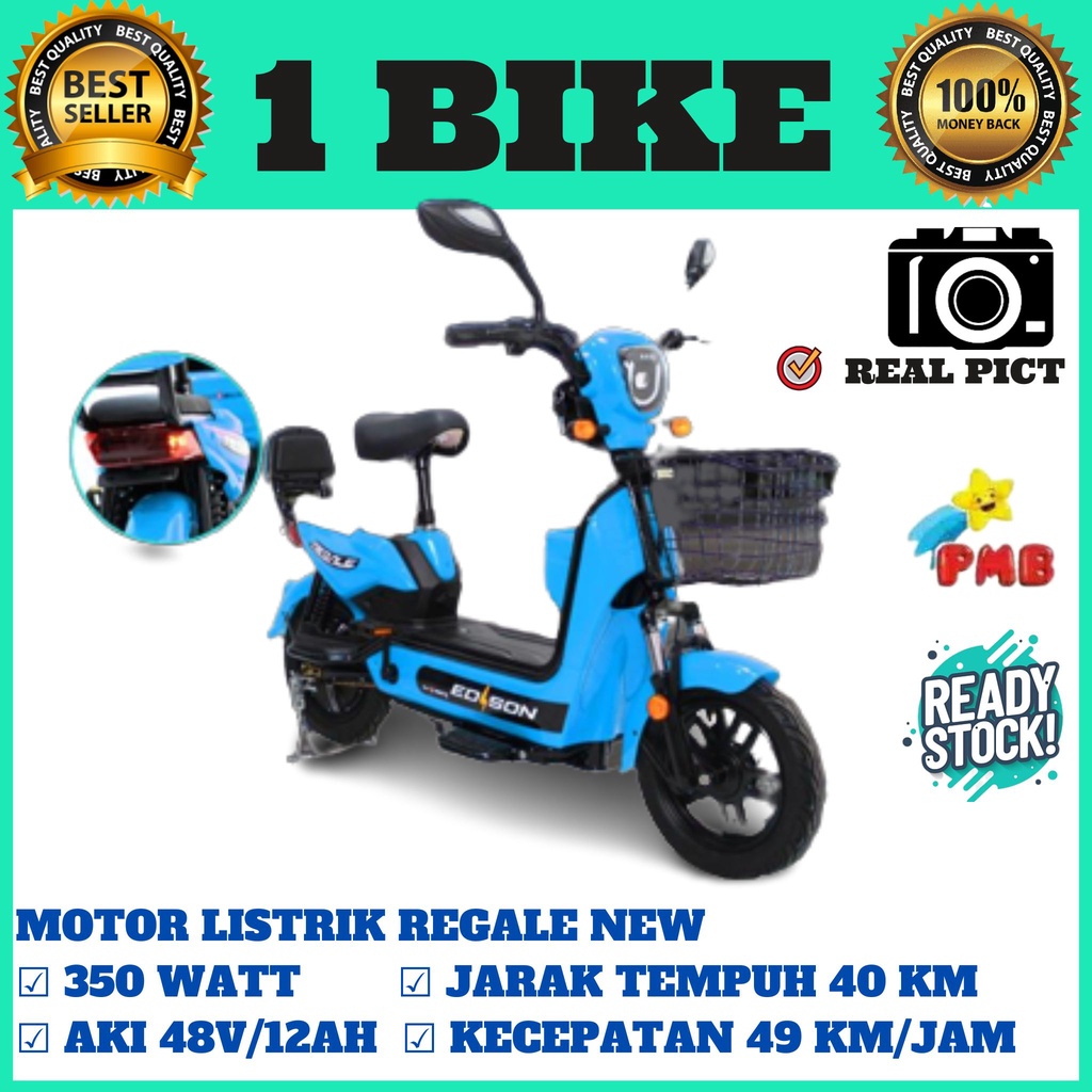 Sepeda Listrik Trex Edison Regale 48V 12A TERMURAH  motor listrik murah ,motor listrik