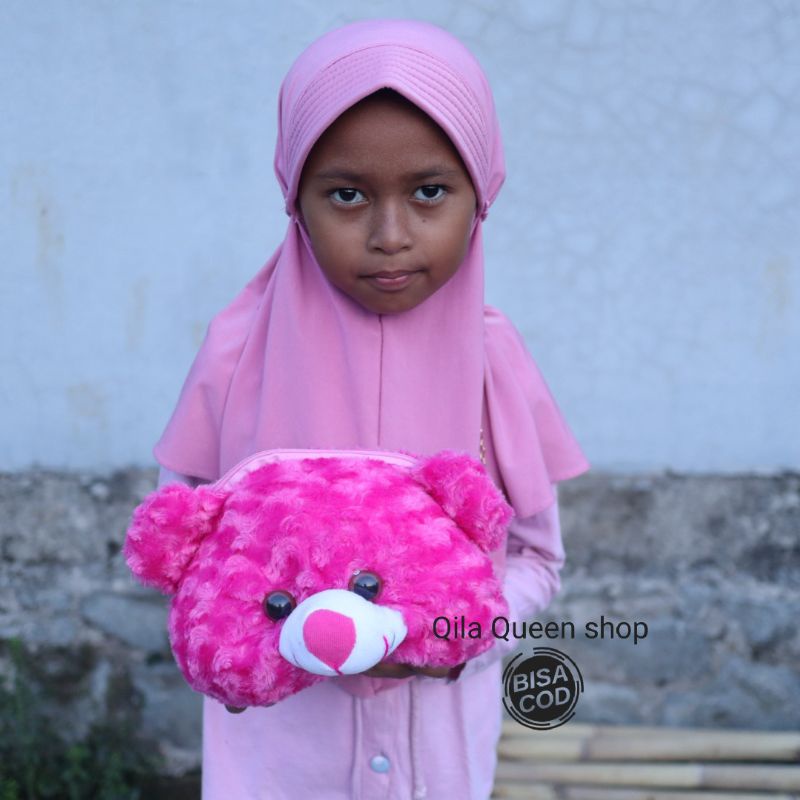 TAS SELEMPANG ANAK KARAKTER BONEKA BEAR BISA COD, TERMURAH