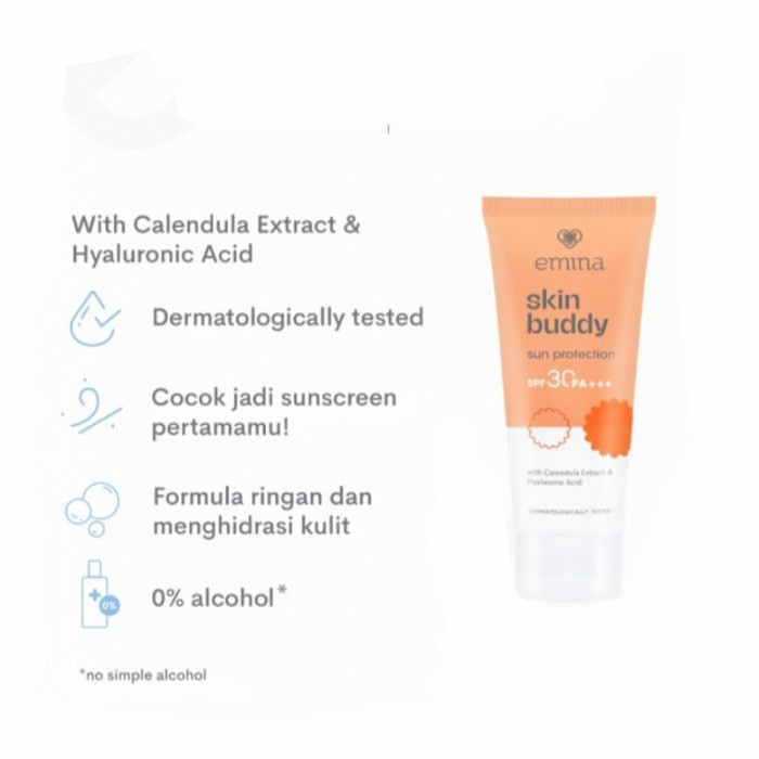 Emina Skin Buddy Sun Protection SPF 30 PA+++ / Sunscreen Emina RUMAH CANTIK