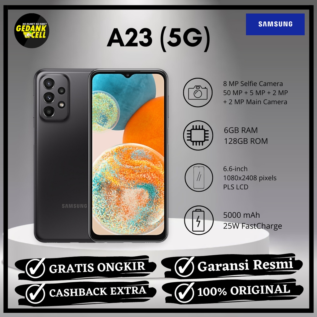 Samsung A23 6/128 (5G) - Hp New Resmi