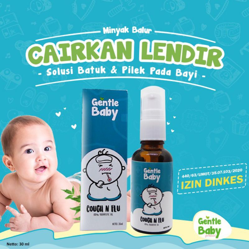 Gentle baby cough and flu | obat batuk pilek dan flu untuk anak dan bayi | obat batuk pilek bayi | essencial oil batuk dan pilek bayi