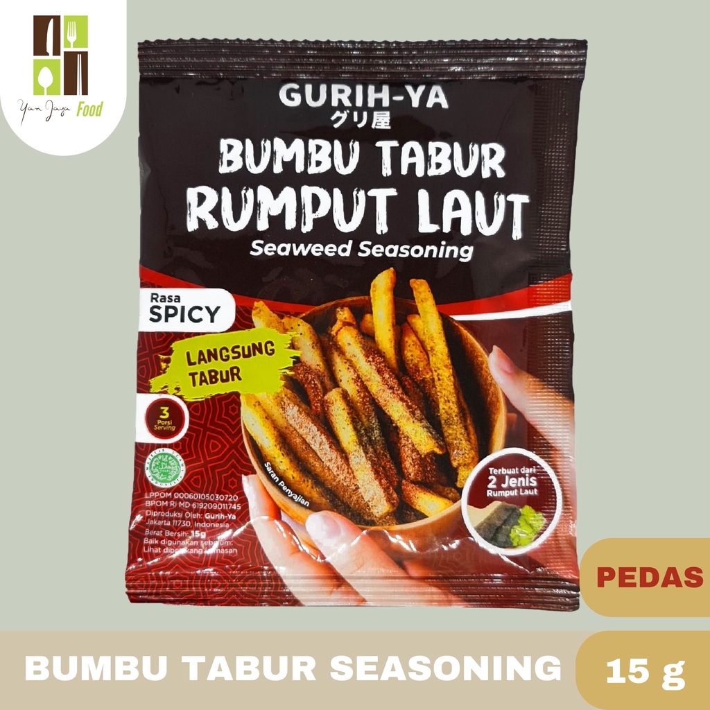 Gurih-Ya Bumbu Tabur Seasoning Rumput Laut &amp; Pedas NO MSG [50g]