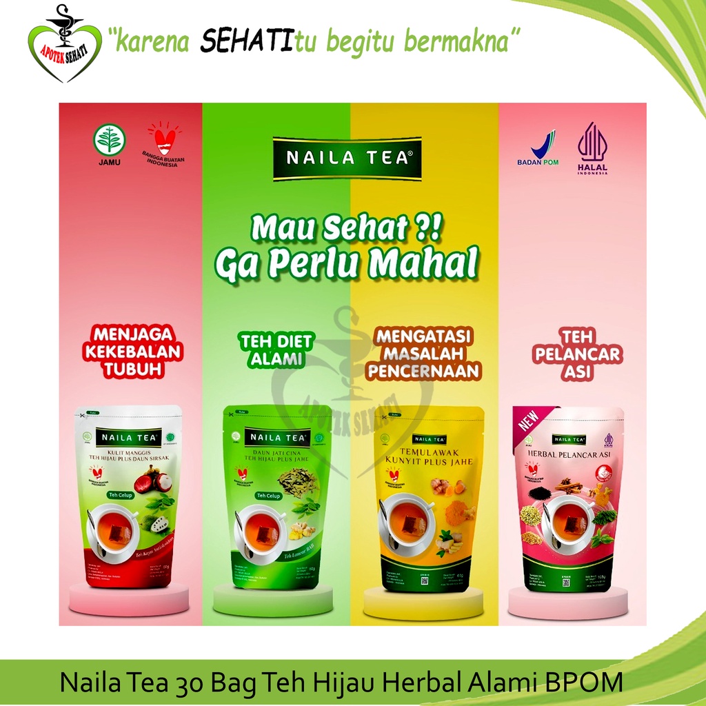 Naila Tea Teh Herbal Melancarkan ASI Booster Meningkatkan Kualitas ASI