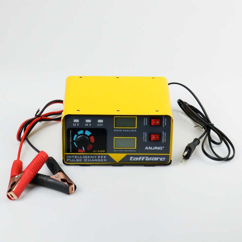 Charger Aki 260W 12V/24V 200AH + LCD - AJ-618D