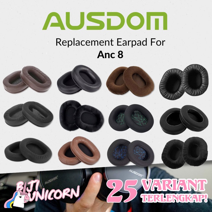 Earpad Earcup Ear Cushion Ausdom Anc 8 Anc8 Anc-8 Busa Foam Bantalan