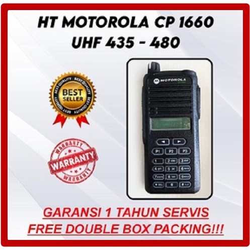 HT MOTOROLA CP 1660 UHF Handy Talky Radio Motorola CP 1660 Original CP1660 UHF 435 480 Mhz terjangka