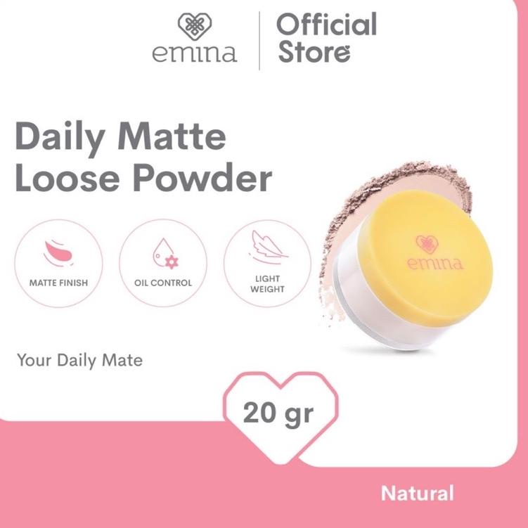 COD EMINA Daily Matte Indonesia / BB Cream Loose Compact Powder Bedak Padat Facial Wash Face Scrub M