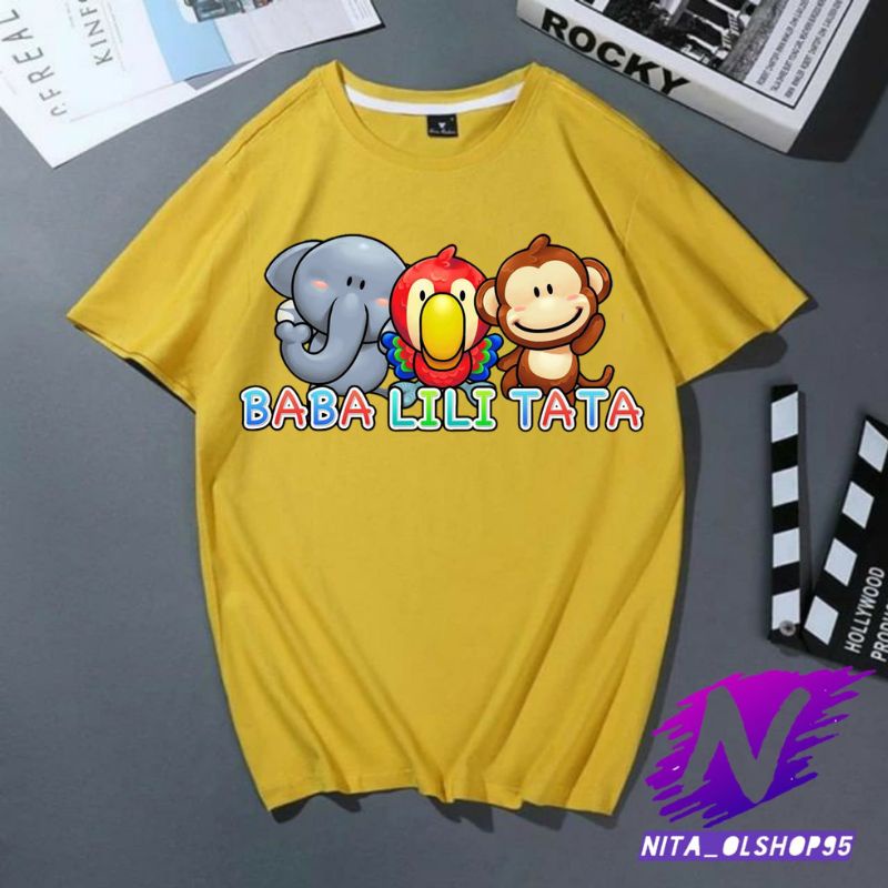 baba lili tata baju anak balita animasi kaos baba lili tata kartun anak