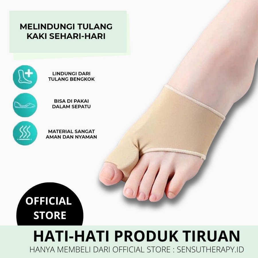 Penggunaan Harian/Alat Terapi Korektor Tulang Jempol Bunion Bengkok Hallux Valgus Orthotics / Gel Kain Lembut Pelindung Jempol Jari Kaki