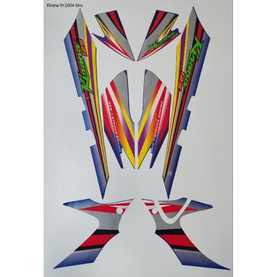 STRIPING ORI HONDA KIRANA th 2004/ warna biru