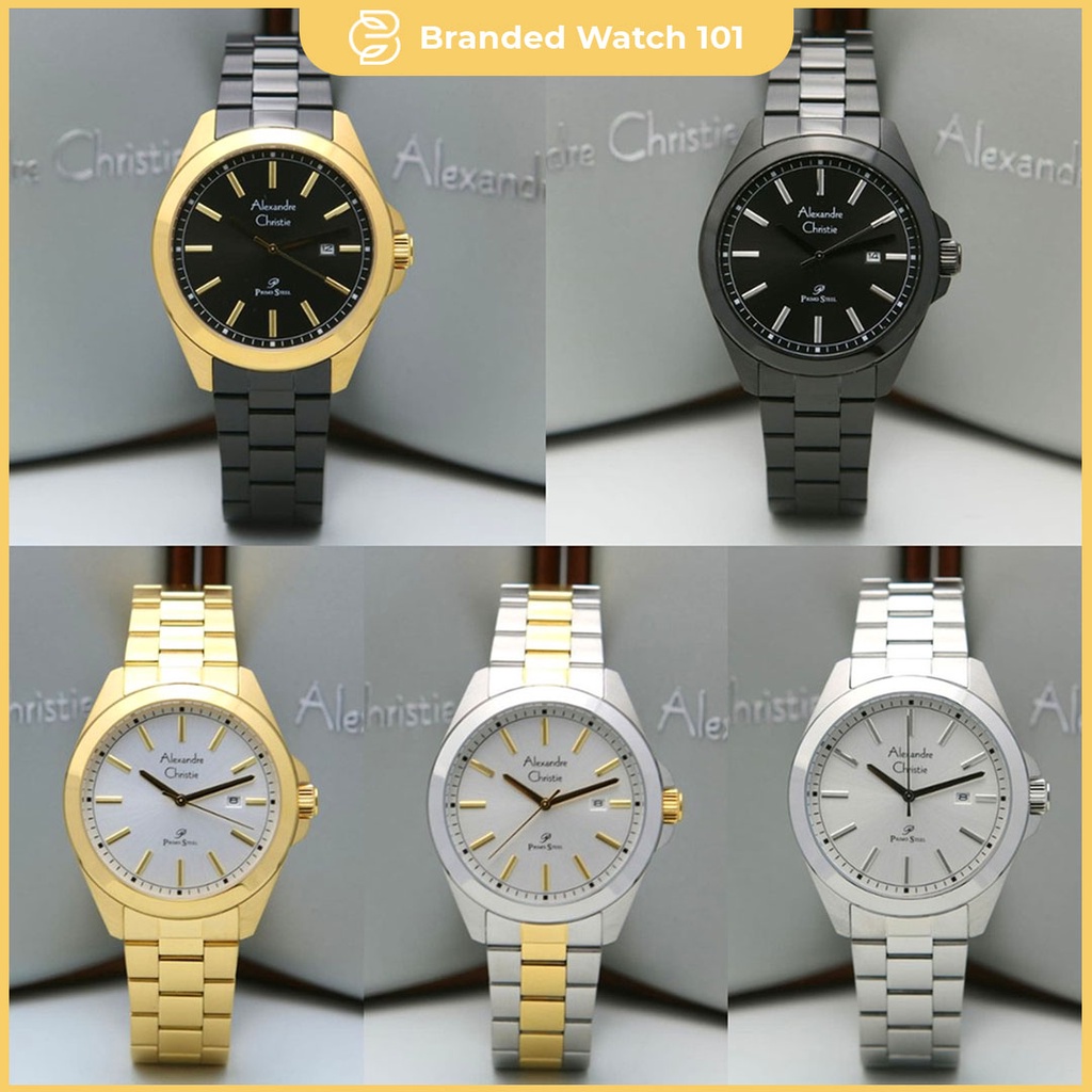 ORIGINAL Jam Tangan Pria Alexandre Christie Stainless AC 1015 / AC1015 / 1015 Garansi Resmi 1 Tahun.