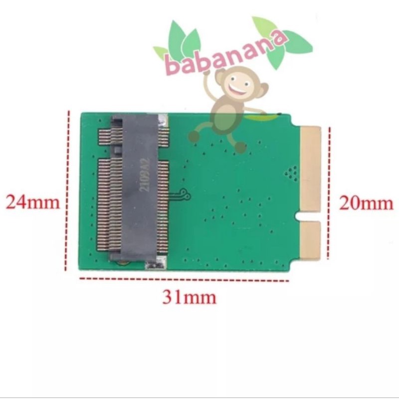 Adapter 7+17pin ssd for Macbook AIR M.2 Sata converter card A1369 A1370 A1466 A1465 md223 md224 md231 md232  mac book