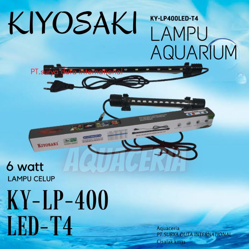 Lampu Celup Aquarium 40Cm KIYOSAKI LP 400LED-T4 Lampu celup aquarium Aquascape 6W