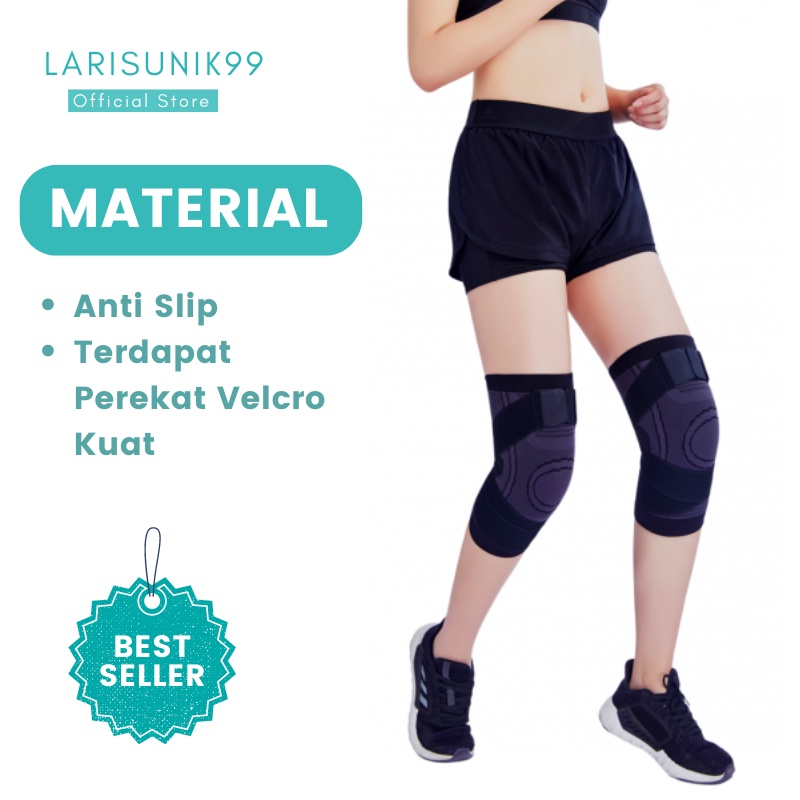 Kneepad Pelindung Lutut Olahraga Deker Pengaman Lutut Futsal Basket Volly Alat Terapi Kaki Korset Lutut Pelindung Dengkul Futsal Aksesoris Olahraga Knee Guard Knee Sleeves Perlengkapan Fitnes Knee Tali Import Premium Terbaru Termurah