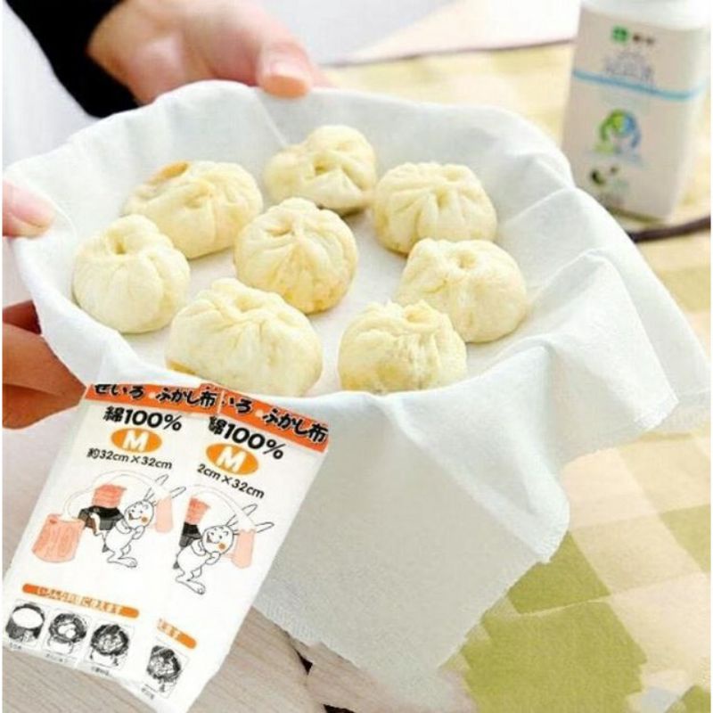 Kain Kukus Bakpao Roti Pangsit Nasi l Anti Lengket