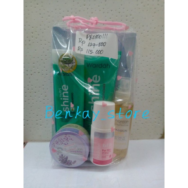 Wardah paket body care isi 5pcs
