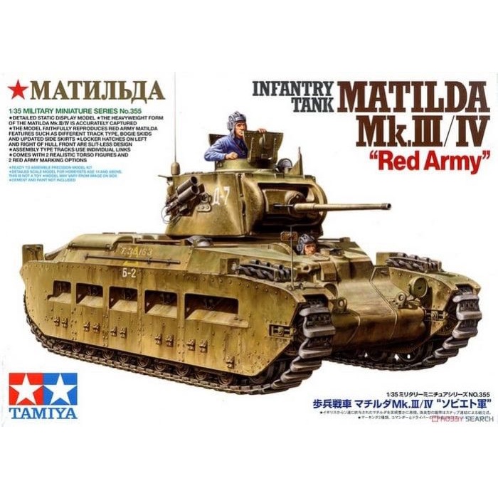TA35355 Tamiya 1/35 Infantry Tank Matilda Mk.III IV "Red Army