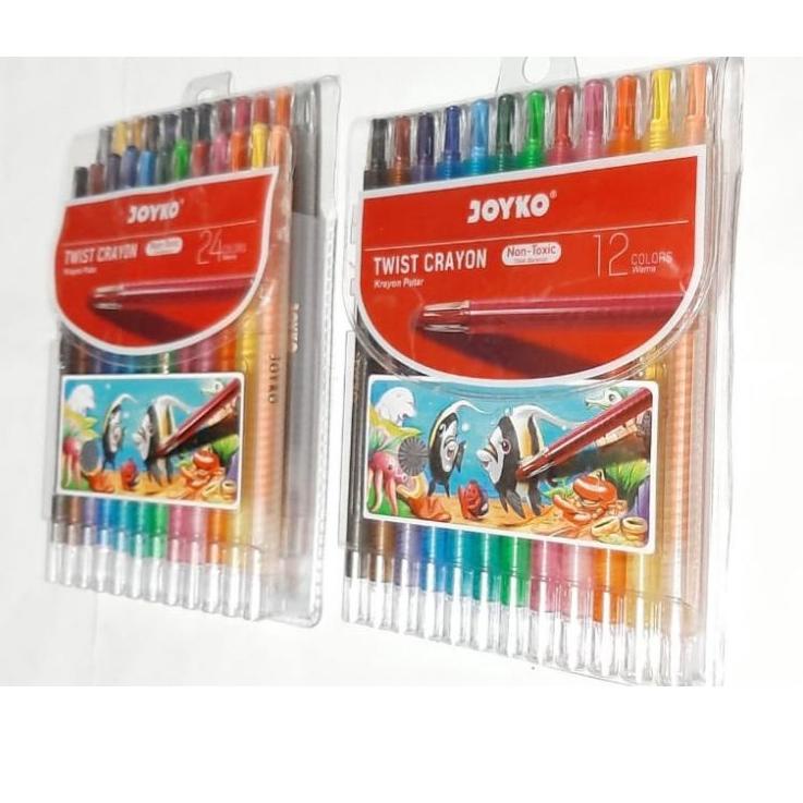 

¯ FSA OIL PASTEL / CRAYON / KRAYON PUTAR PANJANG MURAH ISI 12 WARNA MERK JOYKO Ready Stock¯