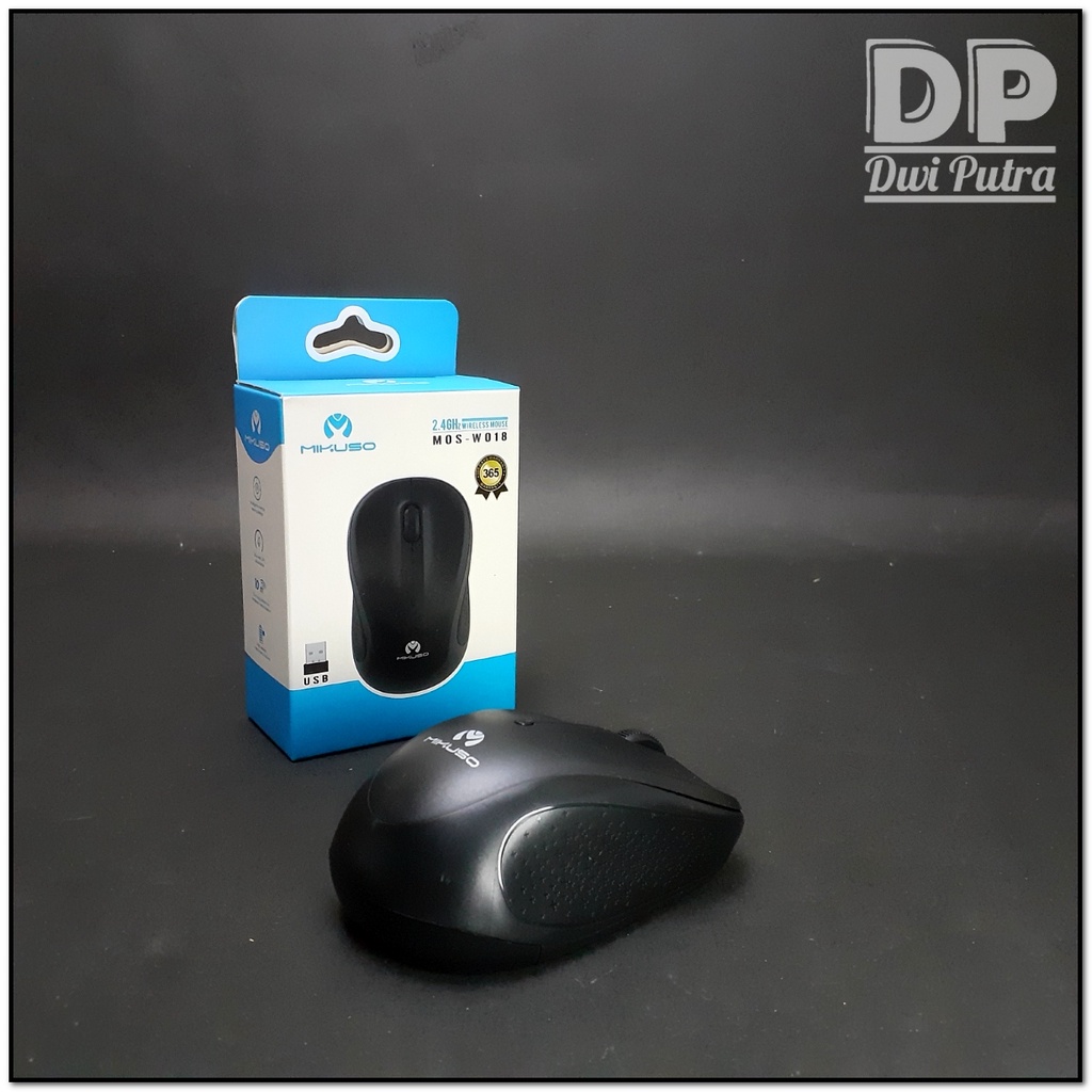 MOUSE WIRELESS MIKUSO W018 2.4GHz 1600 DPI // ERGONOMIC DESIGN FOR BUSINESS // BEST KEYBOARD COMPANION