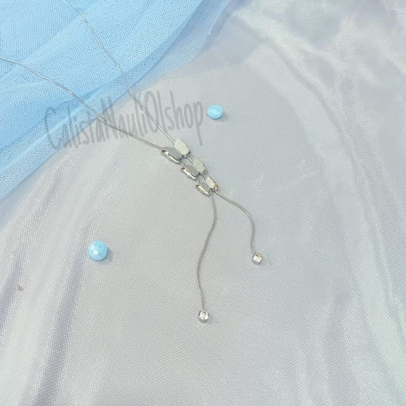 KALUNG DEWASA TITANIUM  KUPU KUPU 03 PERHIASAN EMAS KOREA ANTI KARAT DAN ANTI LUNTUR