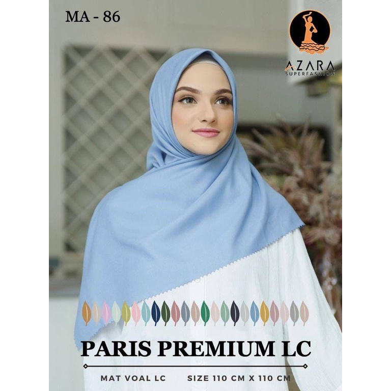 Grosir Hijab Azara Paris Premium Laser Cut Jilbab Segiempat Jilbab Polos Terlris Termurah