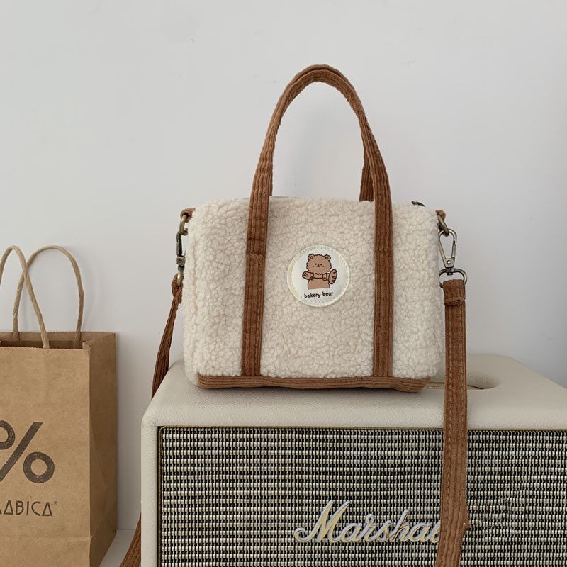 ✼✆Sera Baru Boston Boston Bears Wanita Tas Bantal Tas Retro Tas Bahu Mewah Mini Tangan Membawa Tas Messenger Wanita