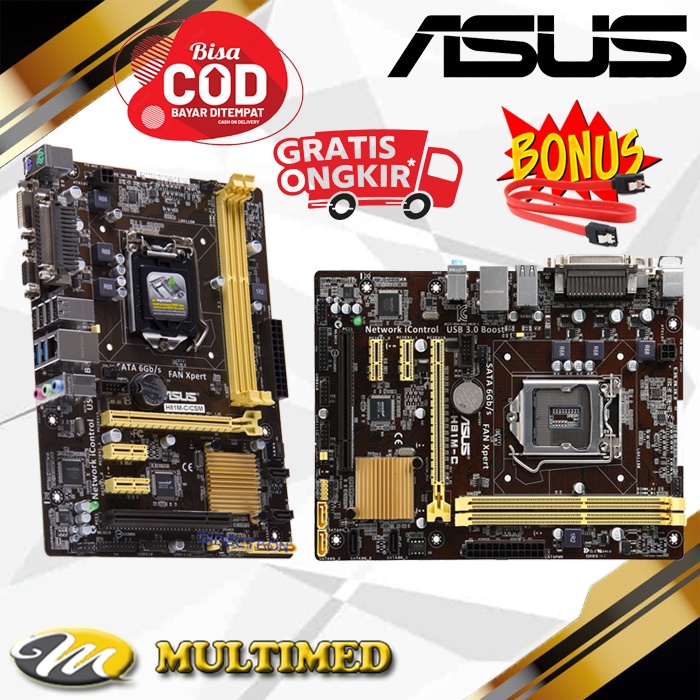 Motherboard Soket 1150 H81 Ddr3 Merk ASUS