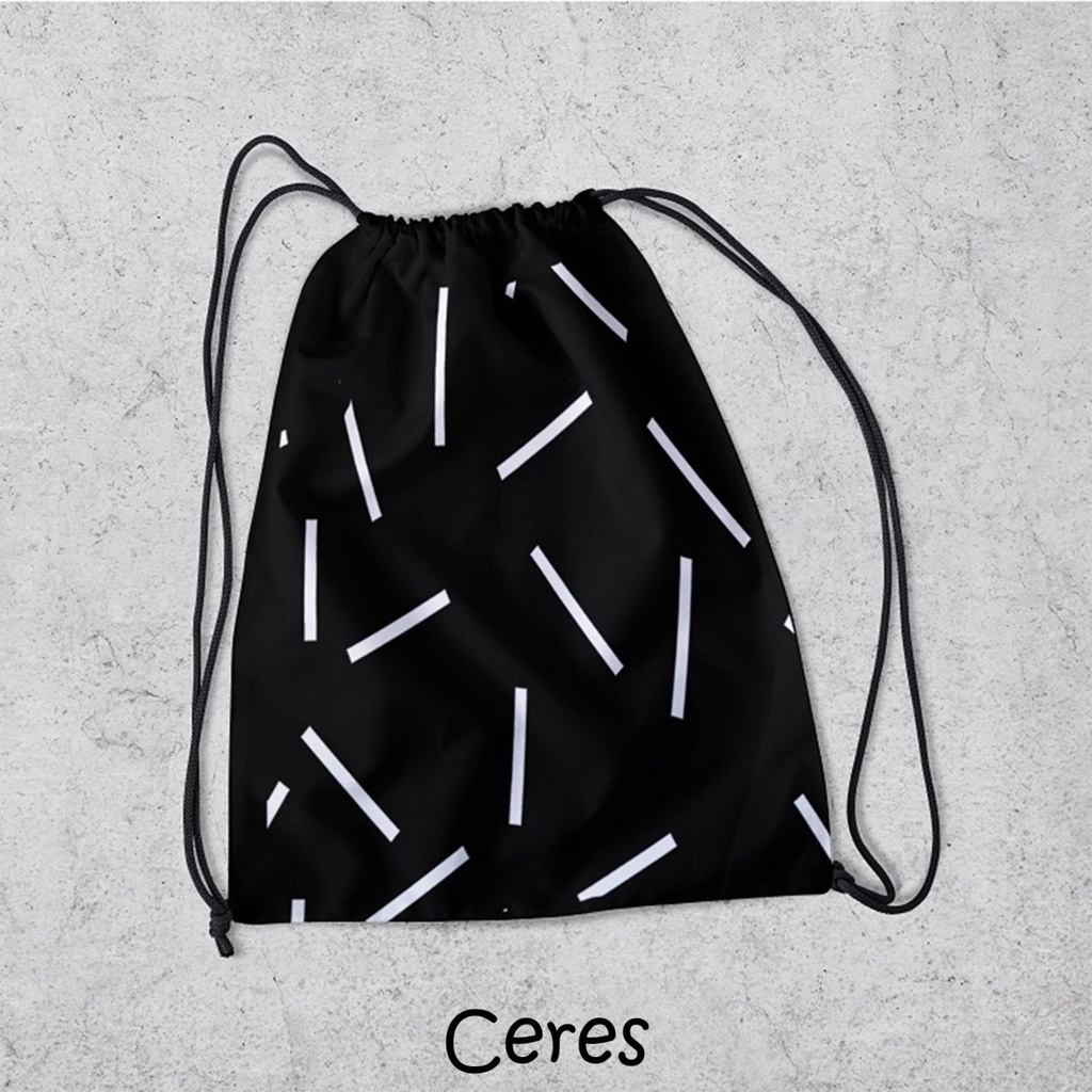 ZCO - Tas Serut Multifungsi Untuk Olahraga Sekolah Futsal Basket Berenang Tas Serut Stussy