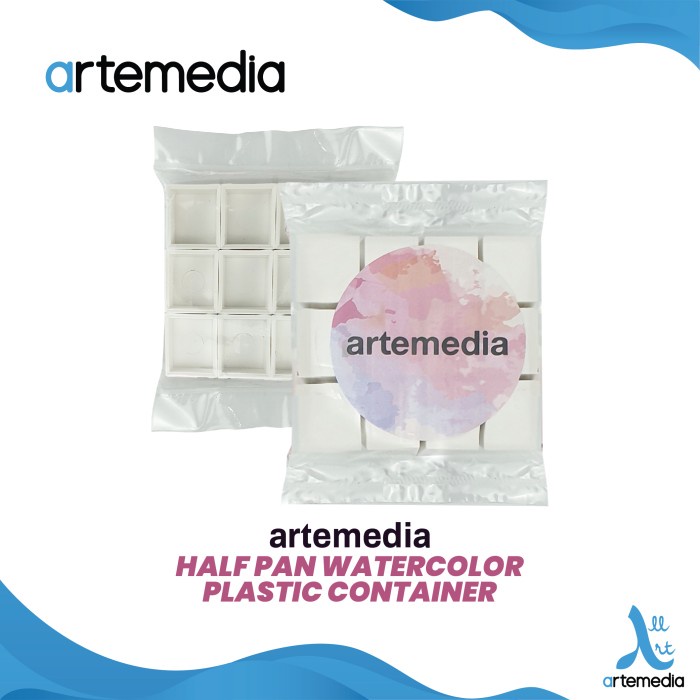 

Limited Artemedia Empty Half Pan Watercolor Plastic Case Bagus