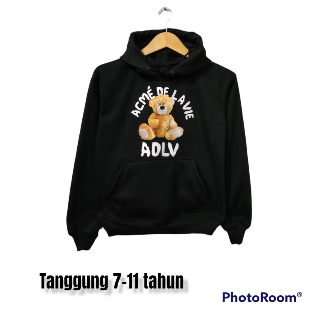 Jaket Sweater Hodie Skate Bear Hitam Anak Switer Kids Harga Grosir