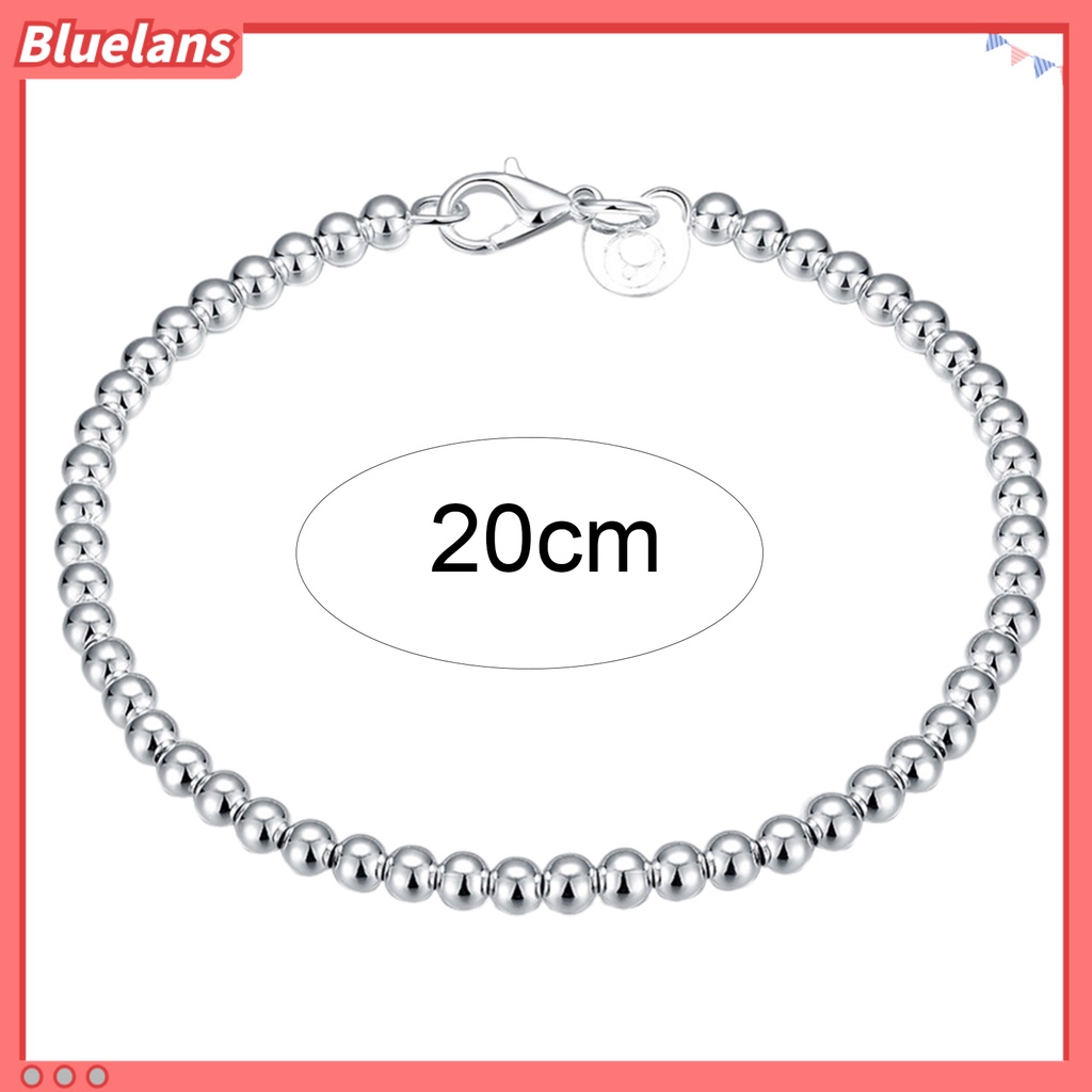Bluelans Bracelet Silver Plated Pretty Women Hand Chain with Lobster Clasp