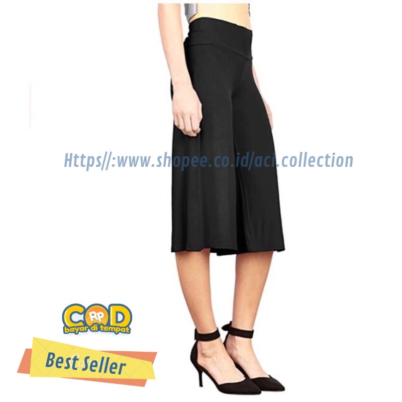Celana Kulot Pendek Wanita Jersey