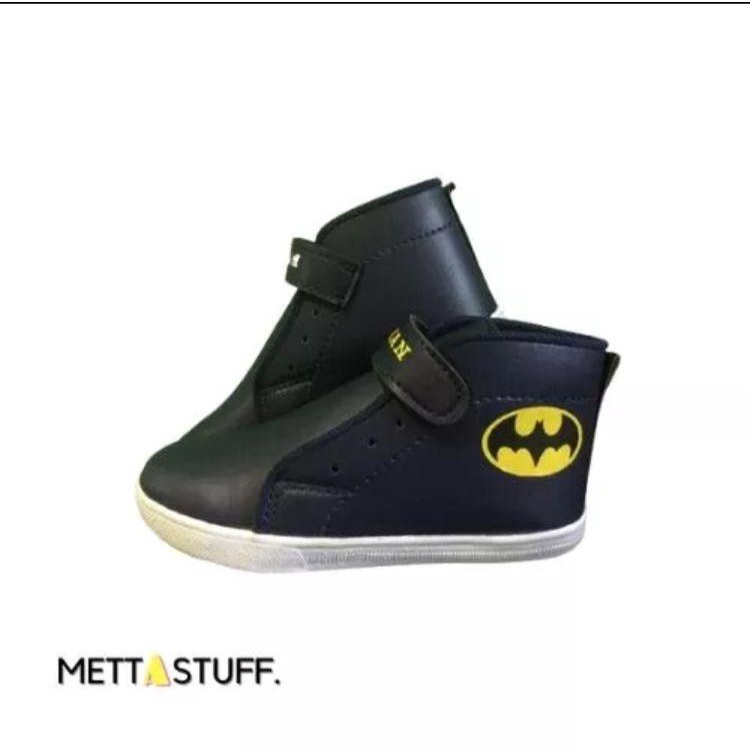 Sepatu Anak Boots Anak Laki-Laki Motif BATMAN