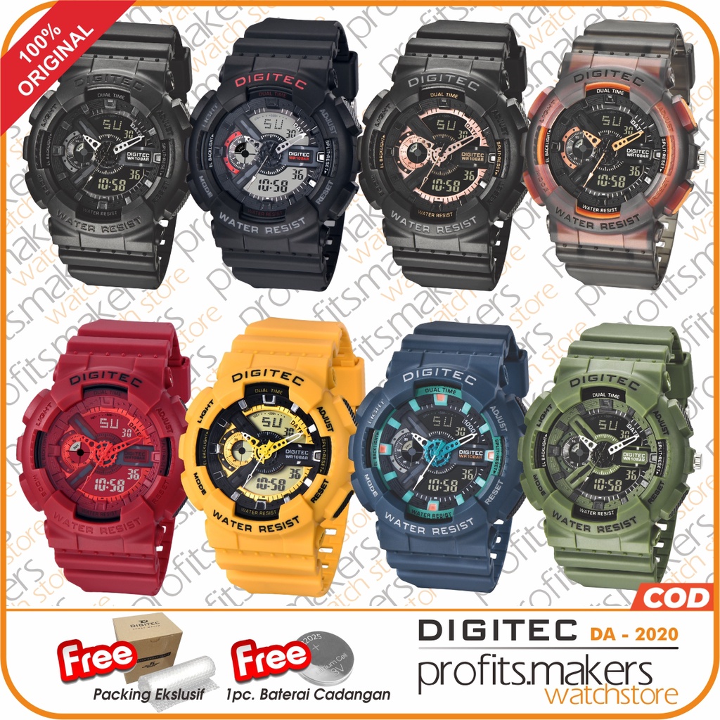 DIGITEC DG 2020 / DG-2020 / DG2020 Watch Jam Tangan ORIGINAL