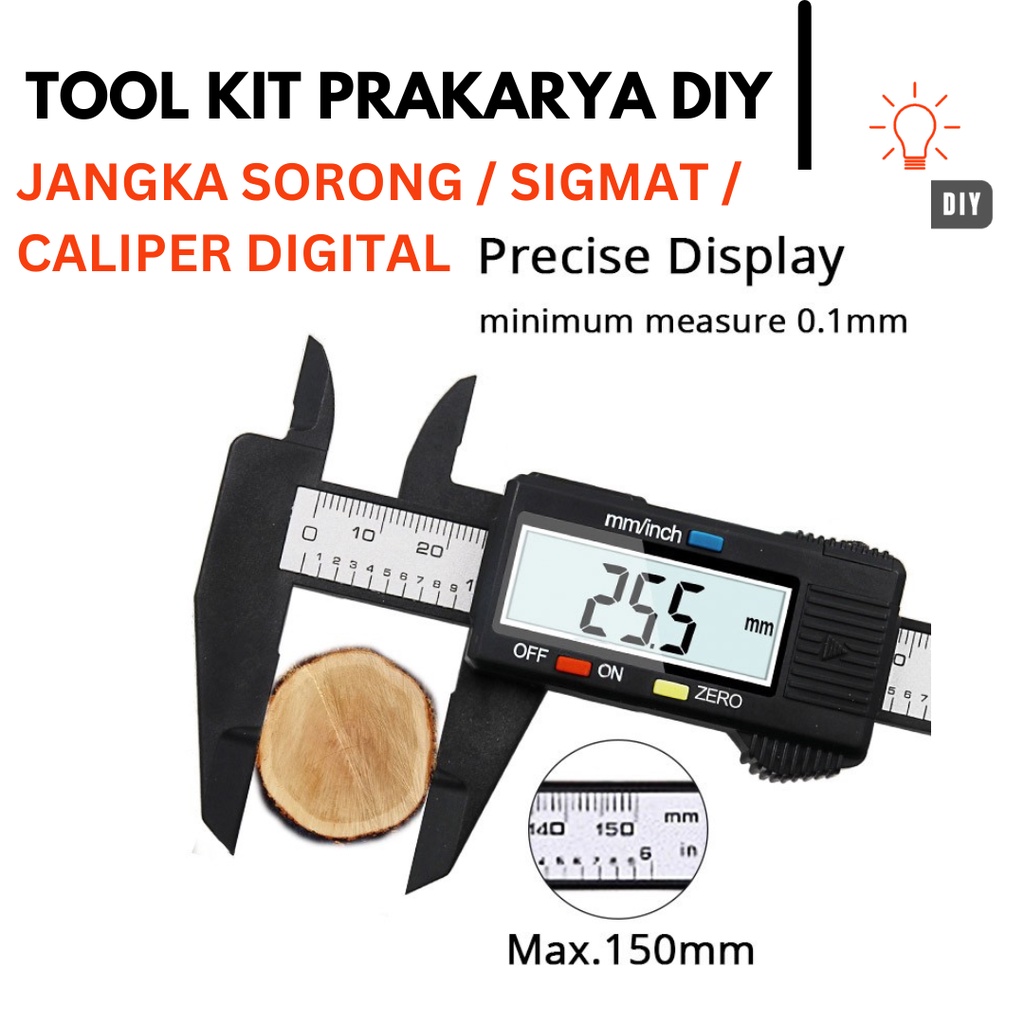 JANGKA SORONG / CALIPER / SIGMAT / KETELITIAN SAMPAI 0.1MM